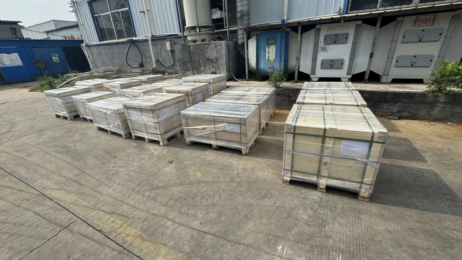 Packed batches ready for dispatch